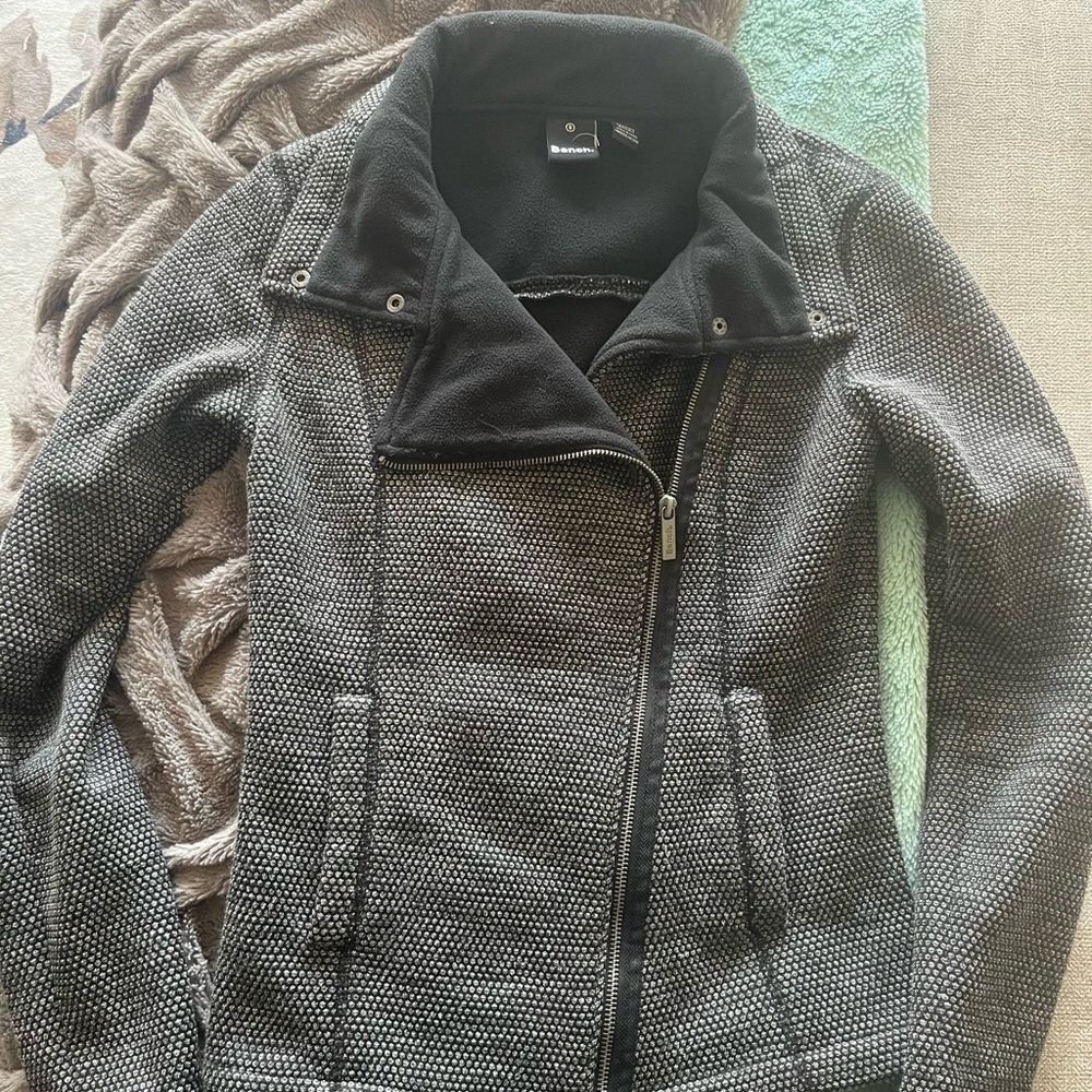 Women's Black Jacket bench
